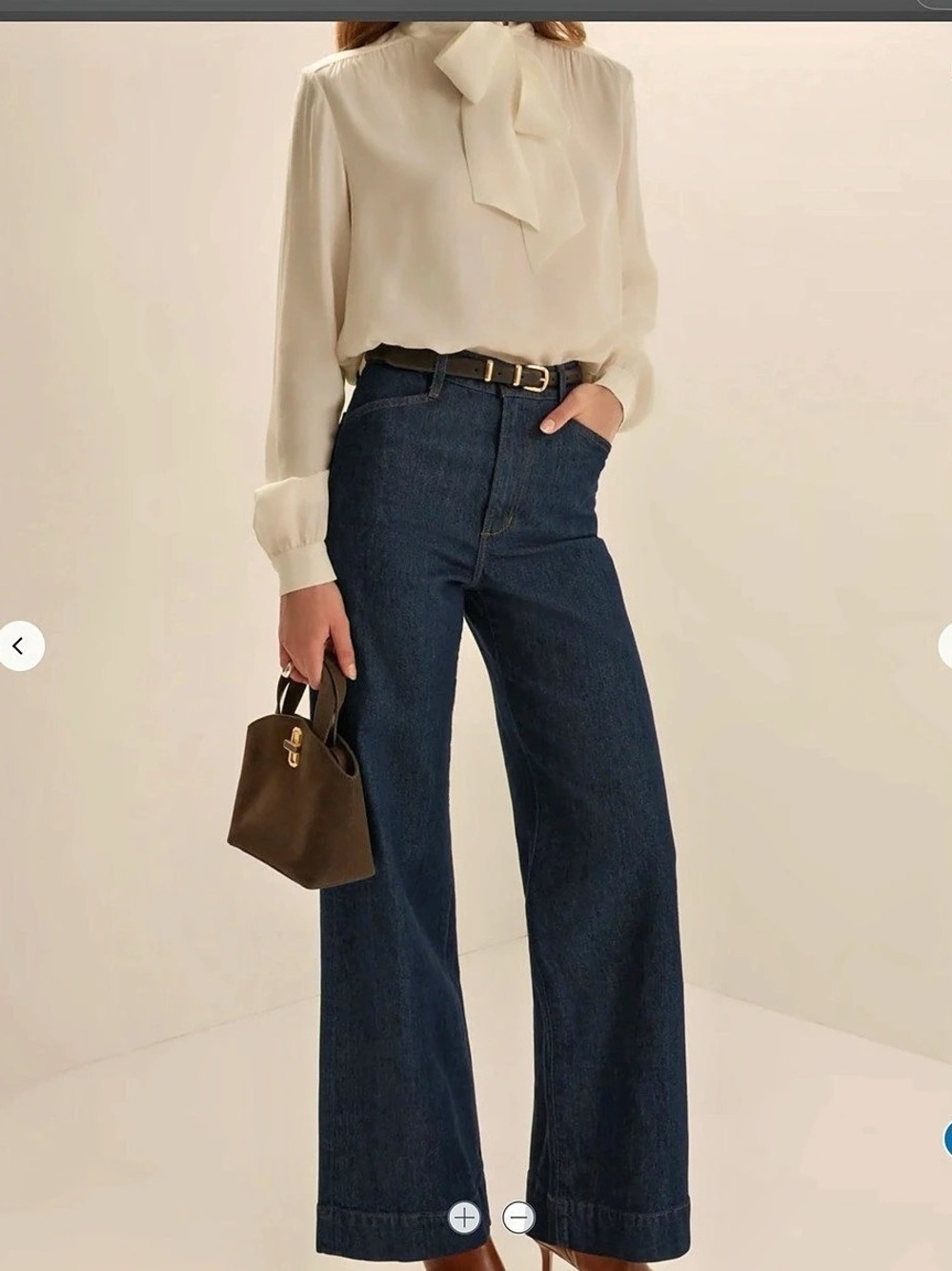 Favorite daughter Mischa Wide Leg Jeans in pepper wash